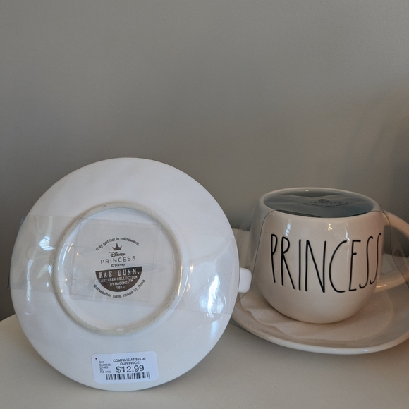 Set up 2 Rae Dunn Cinderella tea cups - Picture 3 of 4